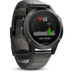 GARMIN GPS chytré hodinky fenix5X Sapphire Gray Optic, Metal band 010-01733-03