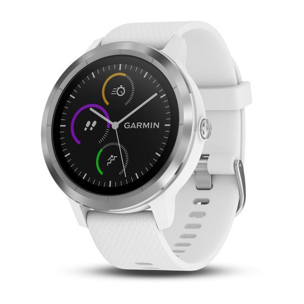 GARMIN GPS multisportovní hodinky vívoActive3 Optic Silver White 010-01769-22