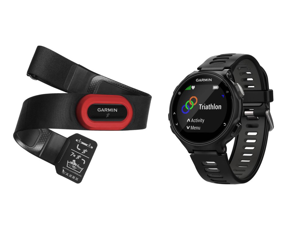 GARMIN GPS sportovní hodinky Forerunner 735XT Run 2 Bundle černá 010-01614-15