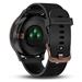 GARMIN stylové/chytré hodinky vívomove Optic Sport Rose Gold Black (velikost S/M) 010-01850-26