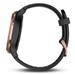 GARMIN stylové/chytré hodinky vívomove Optic Sport Rose Gold Black (velikost S/M) 010-01850-26