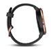 GARMIN stylové/chytré hodinky vívomove Optic Sport Rose Gold Black (velikost S/M) 010-01850-26