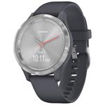 GARMIN stylové/chytré hodinky vivomove3S Sport, Silver/Gray Band 010-02238-20