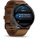 Garmin VENU 4 - 45mm, Black/ Slate + Leather 010-03014-03