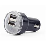 GEMBIRD 2portová USB nabíječka do auta, 2,1A černá