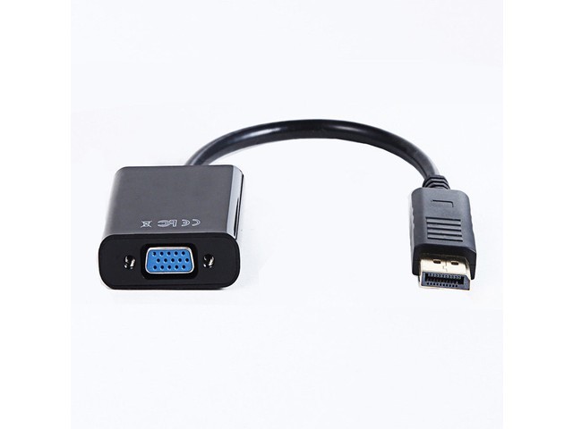 Gembird adaptér displayport 1.1->VGA, na kábli, čierný A-DPM-VGAF-02