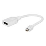 Gembird adaptér Displayport mini (M) -> Displayport (F), biely, kábel 10cm A-mDPM-DPF-001-W