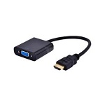 Gembird adaptér HDMI-A(M) ->VGA (F), na kábli, čierný A-HDMI-VGA-04