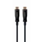 Gembird Aktivní optický (AOC) Vysokorychlostní kabel HDMI s Ethernetem, černý, 30m CCBP-HDMI-AOC-30M-02