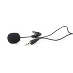GEMBIRD Clip-on 3.5 mm microphone, black