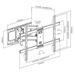GEMBIRD Držák TV WM-80ST-02, 37"-80" (60kg), otočný a náklopný