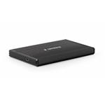 GEMBIRD externí box pro 2.5" zařízení, USB 3.0, broušený hliník, černá EE2-U3S-3