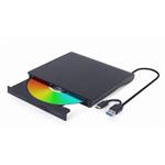 GEMBIRD externí USB DVD mechanika, černá DVD-USB-031