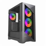 GEMBIRD Fornax 900/Midi Tower/Transpar./Černá CCC-FC-900ARGB