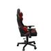 GEMBIRD Gaming chair / herní křeslo SCORPION 02, černá sítovina, červená kůže GC-SCORPION-02X