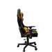 GEMBIRD Gaming chair / herní křeslo SCORPION 05, černá sítovina, žlutá kůže GC-SCORPION-05X