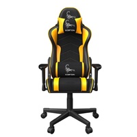 GEMBIRD Gaming chair / herní křeslo SCORPION 05, černá sítovina, žlutá kůže GC-SCORPION-05X
