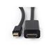 GEMBIRD Kabel CABLEXPERT miniDisplayPort na HDMI, 4K, M/M, 1,8m CC-mDP-HDMI-6