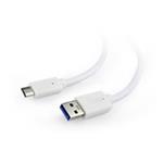 GEMBIRD Kabel CABLEXPERT USB 3.0 AM na Type-C kabel (AM/CM), 1,8m, bílý CCP-USB3-AMCM-6-W