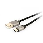 GEMBIRD Kabel CABLEXPERT USB 3.0 AM na Type-C kabel (AM/CM), 1,8m, opletený, černý, blister CCB-mUSB2B-AMCM-6