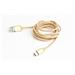 GEMBIRD Kabel CABLEXPERT USB 3.0 AM na Type-C kabel (AM/CM), 1,8m, opletený, zlatý, blister CCB-mUSB2B-AMCM-6-G