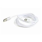 GEMBIRD Kabel CABLEXPERT USB A Male/Micro B Male 2.0, 1,8m, opletený, stříbrný, blister CCB-mUSB2B-AMBM-6-S