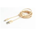 GEMBIRD Kabel CABLEXPERT USB A Male/Micro B Male 2.0, 1,8m, opletený, zlatý, blister CCB-mUSB2B-AMBM-6-G