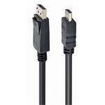 Gembird kábel DisplayPort (M) na HDMI (AM), 1.8 m, čierny CC-DP-HDMI-6