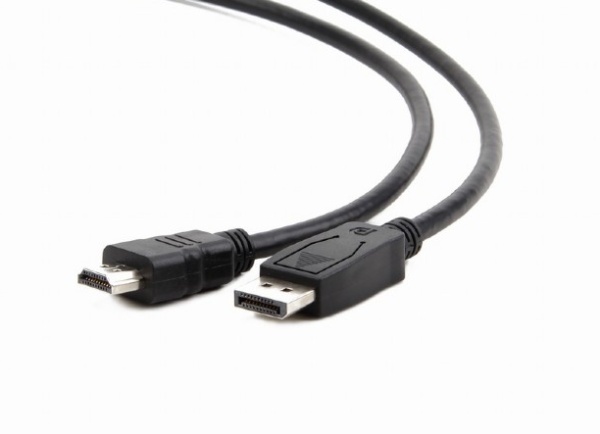 Gembird kábel DisplayPort (M) na HDMI (AM), 1m, čierny CC-DP-HDMI-1M