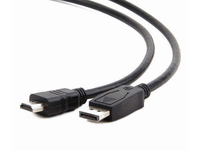 Gembird kábel DisplayPort (M) na HDMI (AM), 3m, čierny CC-DP-HDMI-3M