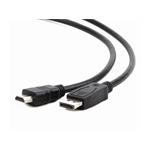 Gembird kábel DisplayPort (M) na HDMI (AM), 3m, čierny CC-DP-HDMI-3M