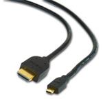 Gembird kábel HDMI/HDMI Micro samec-samec (pozlátené konektory) 1.8m CC-HDMID-6