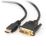 Gembird kábel HDMI (M) na DVI (M), pozlátené konektory, 0,5m, čierny, bulk balenie CC-HDMI-DVI-0.5M
