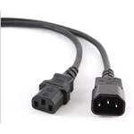 GEMBIRD Kabel síťový 1,8 m napájecí prodlužovací C13 na C14), VDE