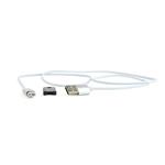 Gembird kábel USB 2.0 A (M) -> 8-pin (M) + MicroUSB (M), 1m, strieborná CC-USB2-AMmUMM-1M