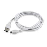 Gembird kábel USB 2.0 A (M) -> Micro-B USB 2.0 (M), pozlátené konektory, 1.8m, biely