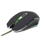 Gembird myš MUSG-001-G, herní,optická,zeleno-černá