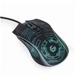 GEMBIRD myš MUSG-RGB-01, podsvícená, 7 tlačítek, černá, 3600DPI, USB