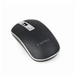 GEMBIRD myš MUSW-4B-06, černo-stříbrná, bezdrátová, USB nano receiver MUSW-4B-06-BS