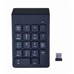 Gembird Numerická klávesnice KPD-W-02, USB, bezdrátová, černá KLA05131L