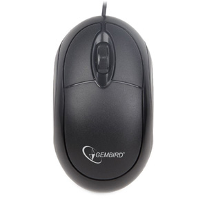 Gembird optická myš 1000 DPI, USB, čierna MUS-U-01