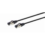 Gembird patch kábel FTP Cat.8 LSZH, prémiový, 0,25 m, vodič meď, čierny PP8-LSZHCU-BK-0.25M