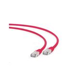 Gembird Patch kábel RJ45, cat. 6A, SFTP, LSZH, 0.5m, červený