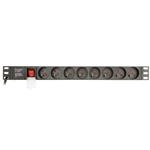 GEMBIRD Predlžovačka 8x FR/SCHUKO, 16A, 3m EG-PDU-014-F