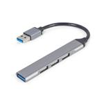 Gembird USB hub 4-portový USB 3.1 (Gen 1),stříbrný UHB-U3P1U2P3-02