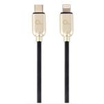 GEMBIRD USB Type-C na 8pinový nabíjecí a datový kabel, 1 m, černý CC-USB2PD18-CM8PM-1M