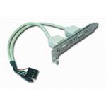 GEMBIRD záslepka s 2x USB 2.0