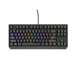 Genesis herní klávesnice THOR 230/TKL/RGB/Outemu Red/Drátová USB/US layout/Černá NKG-2077