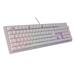 Genesis herní mechanická klávesnice THOR 303/RGB/Outemu Peach Silent/Drátová USB/US layout/Bílá NKG-1879