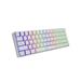 Genesis mechanická bezdrátová klávesnice THOR 660, bílá, US layout, RGB podsvícení, Gateron RED NKG-1845